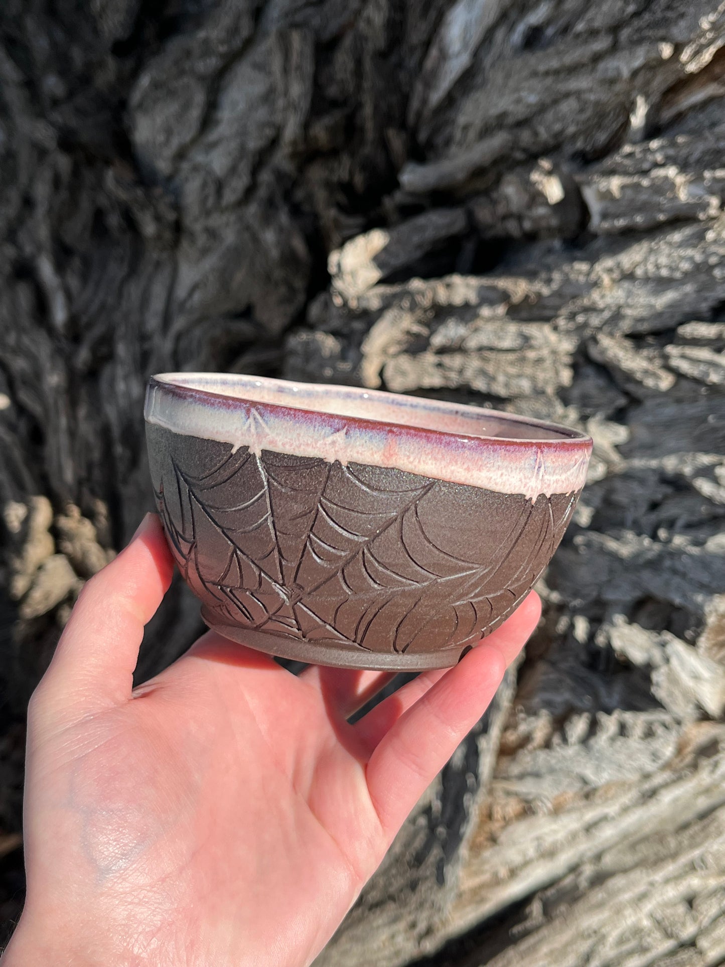 006 Pink Spiderweb Bowl
