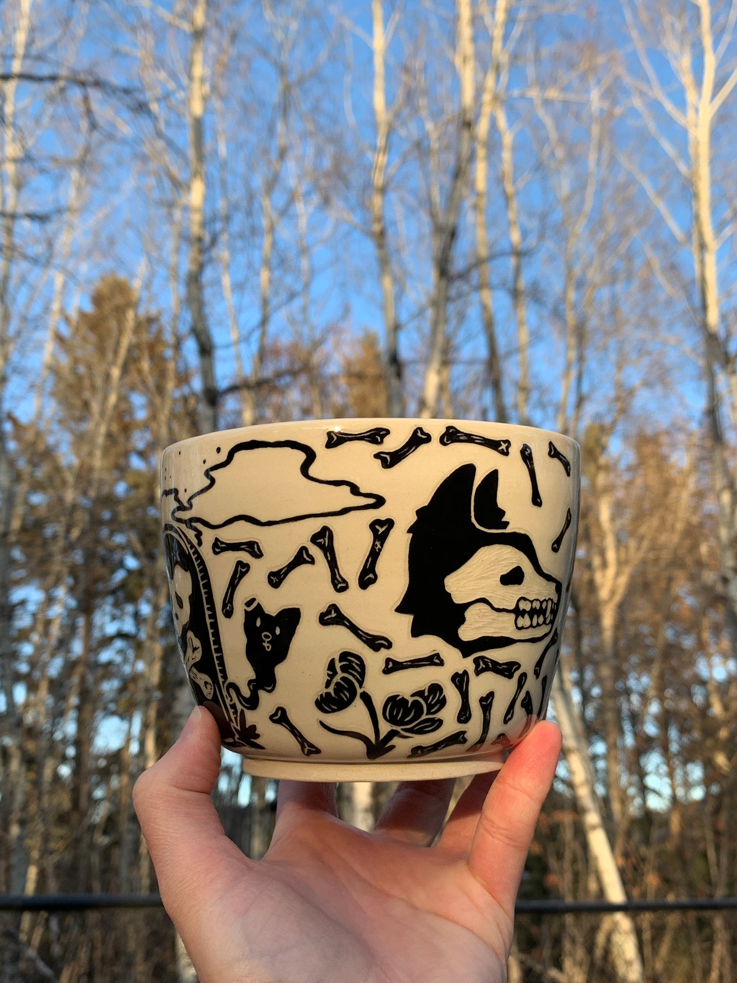010 Halloweeny Wolf Snack Bowl