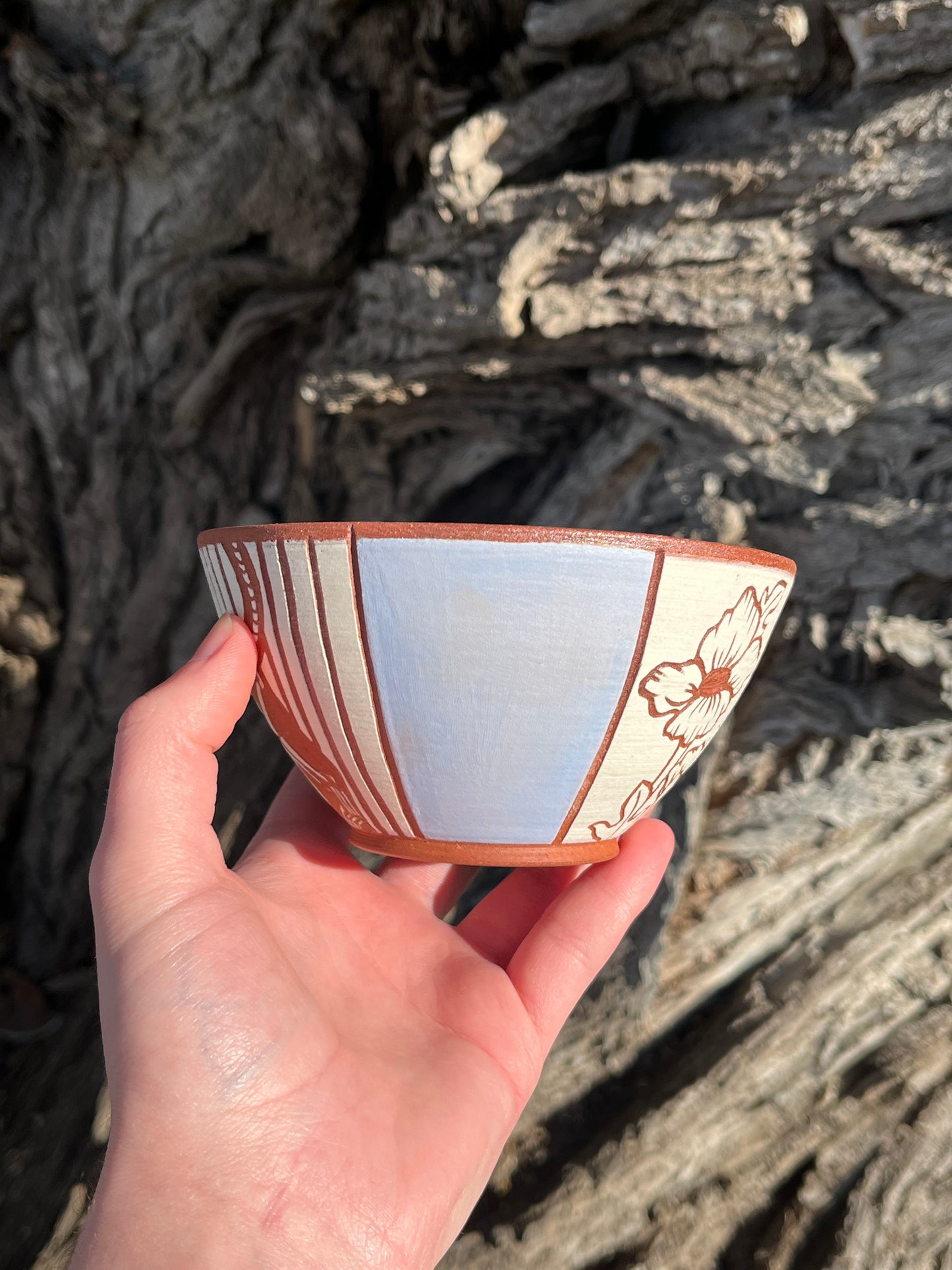 002 Lilac Cat Bowl