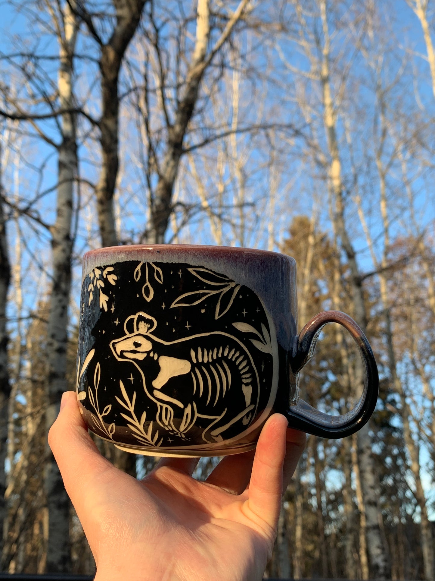 001 Skeletal Rat Mug