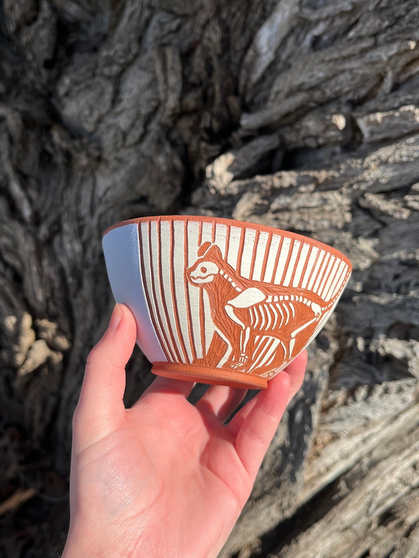002 Lilac Cat Bowl