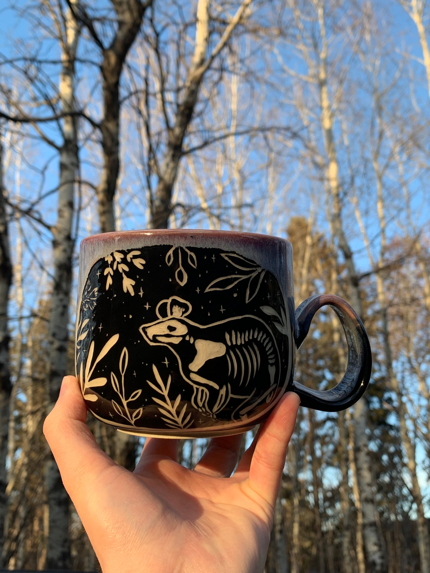001 Skeletal Rat Mug