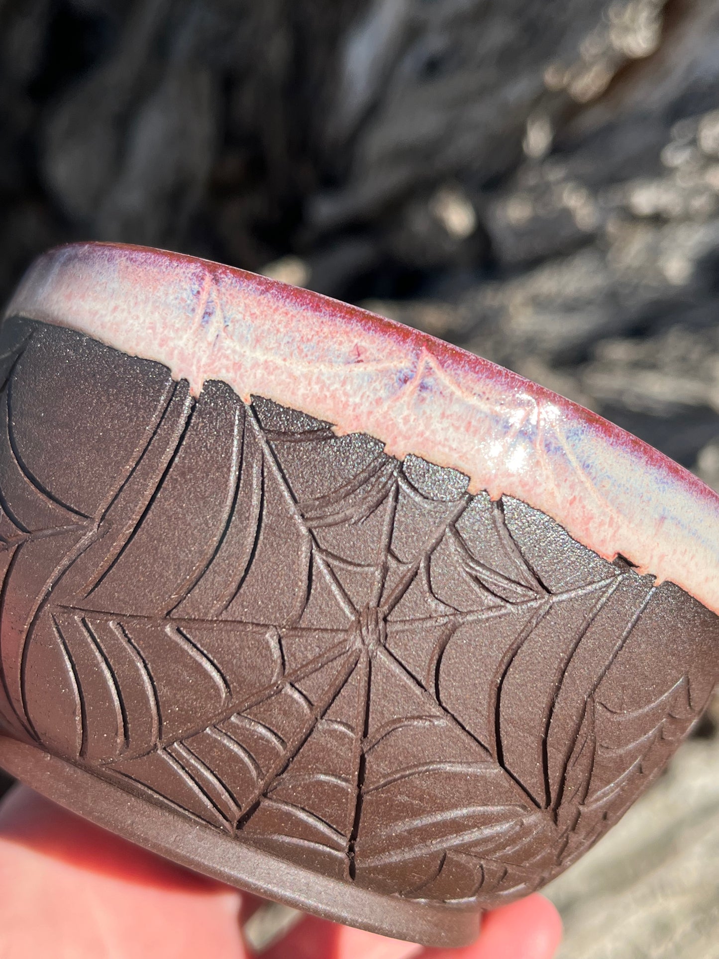 006 Pink Spiderweb Bowl