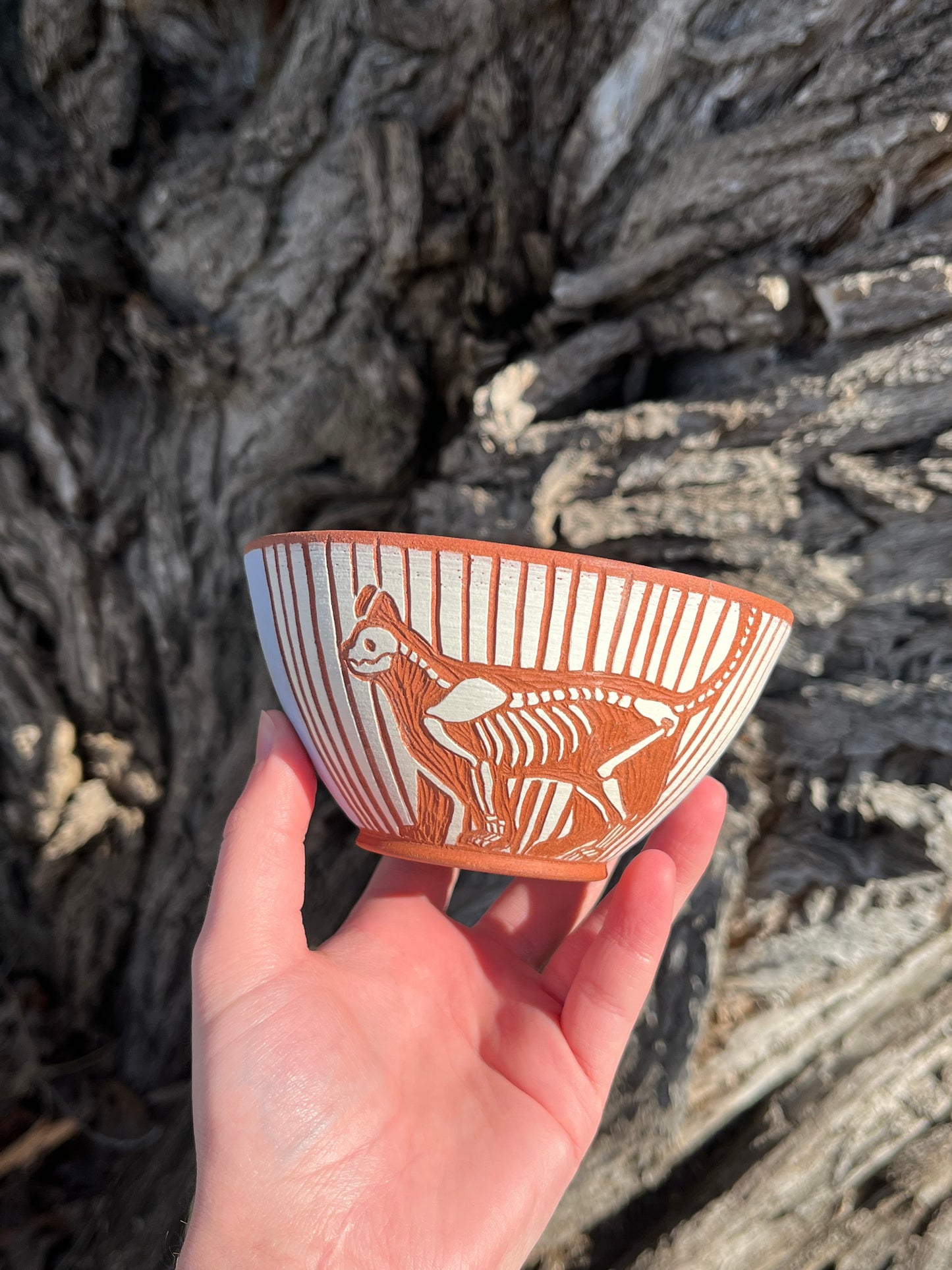 002 Lilac Cat Bowl
