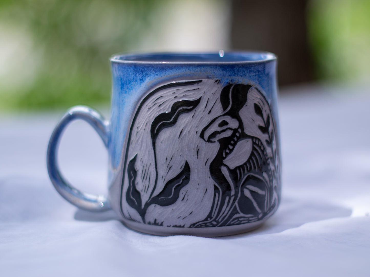 042 Lavender Clay Rabbit Mug