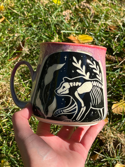 011 *SECONDS* Skeletal Bear Mug