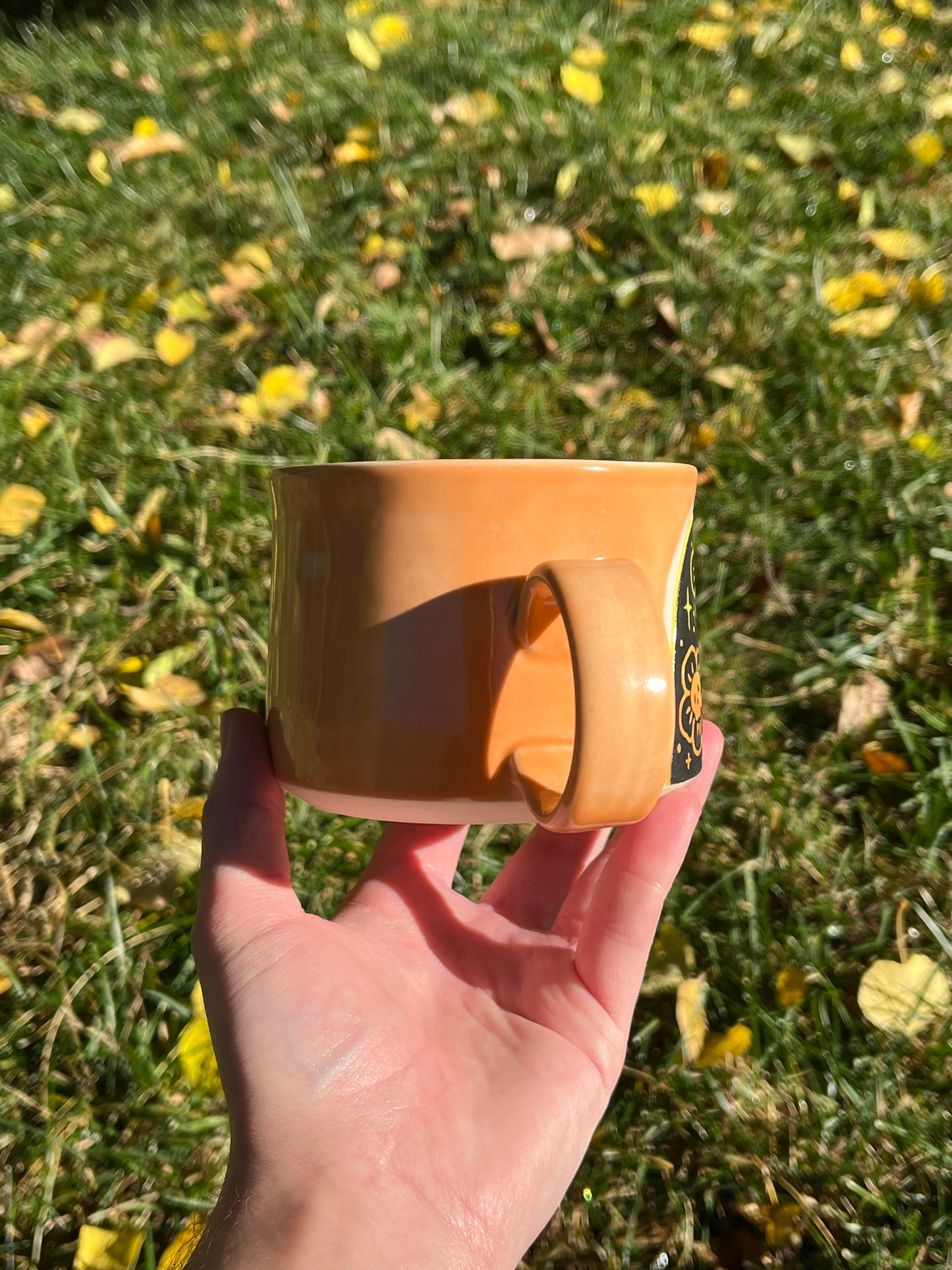 003 Pumpkin Orange Cat Mug