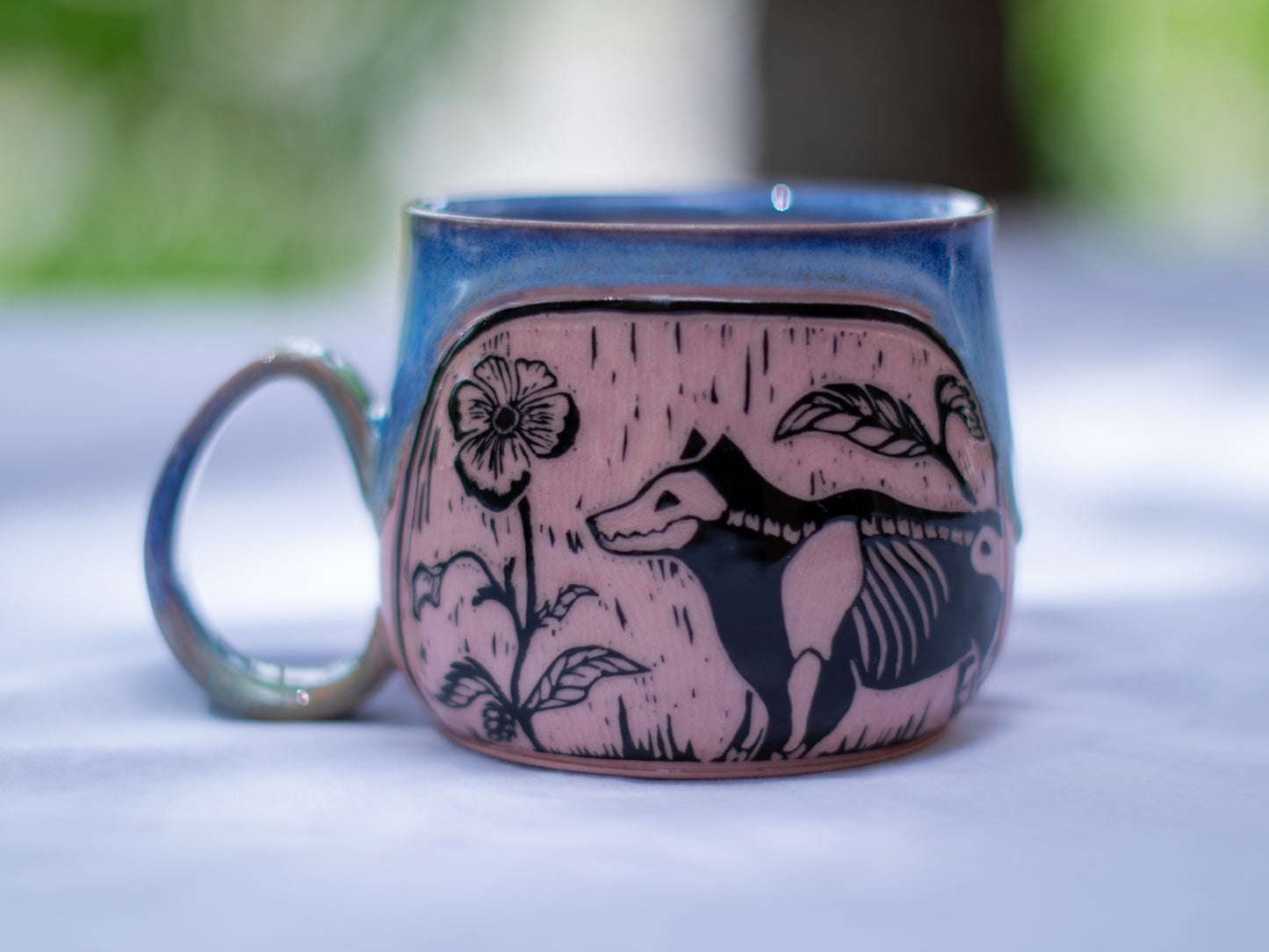 017 Pink Clay Wolf Mug