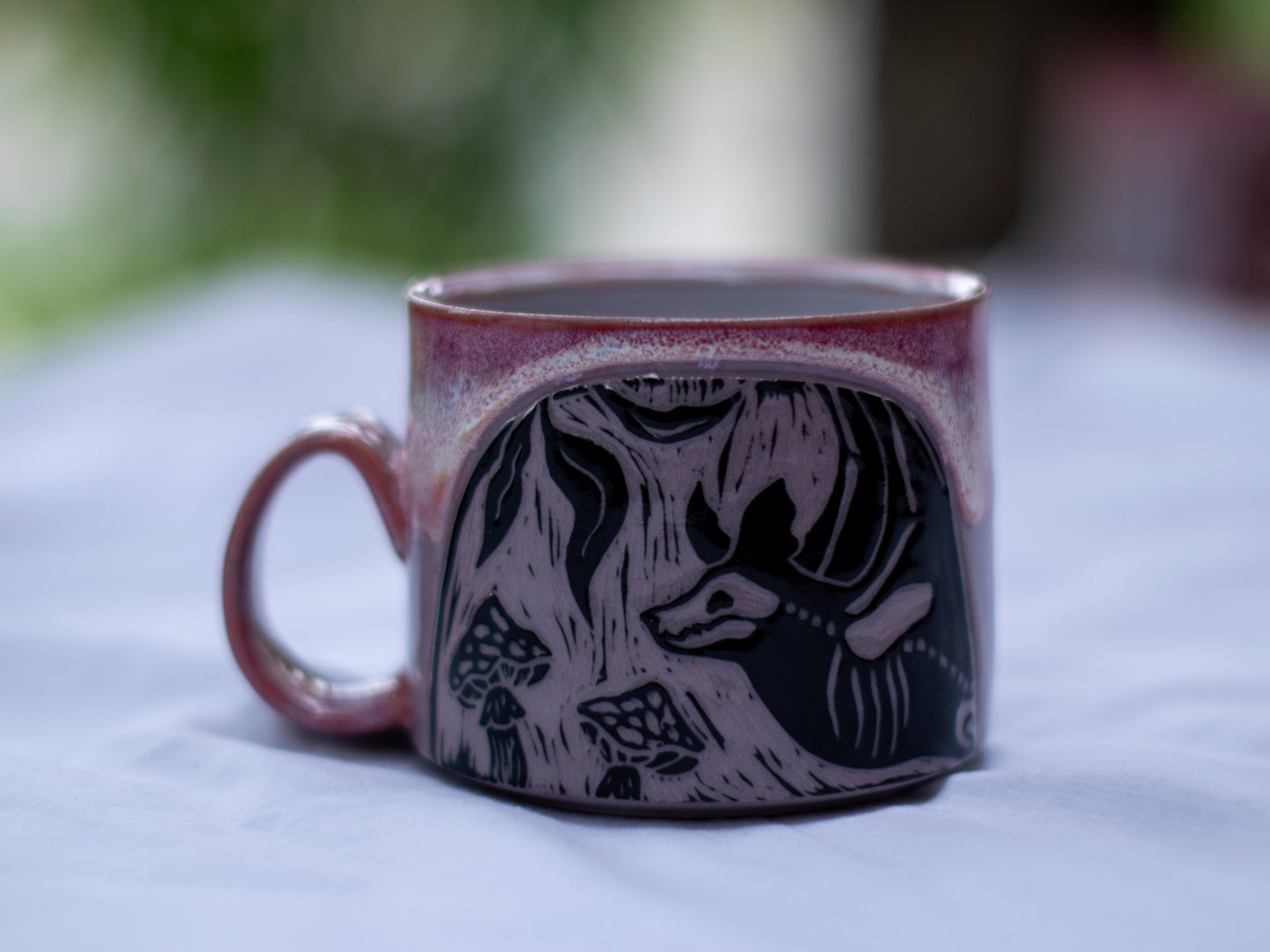 019 Lilac Clay Bat Mug